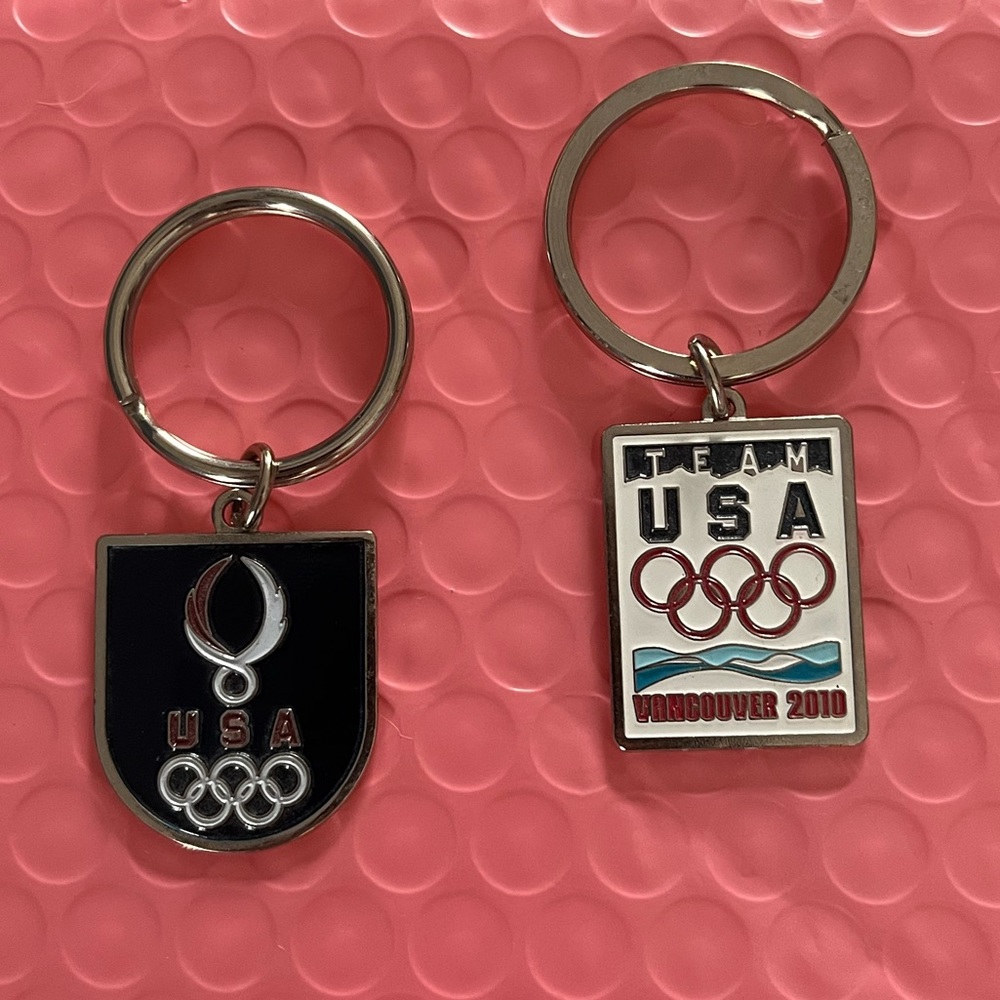 Team USA Vancouver 2010 Keychains. Set of 2.